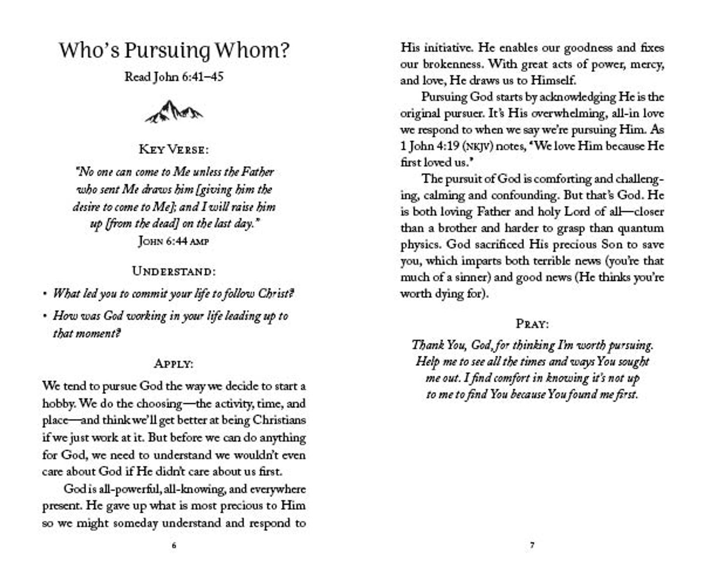 5 Minute Bible Study For Men Pursuing God