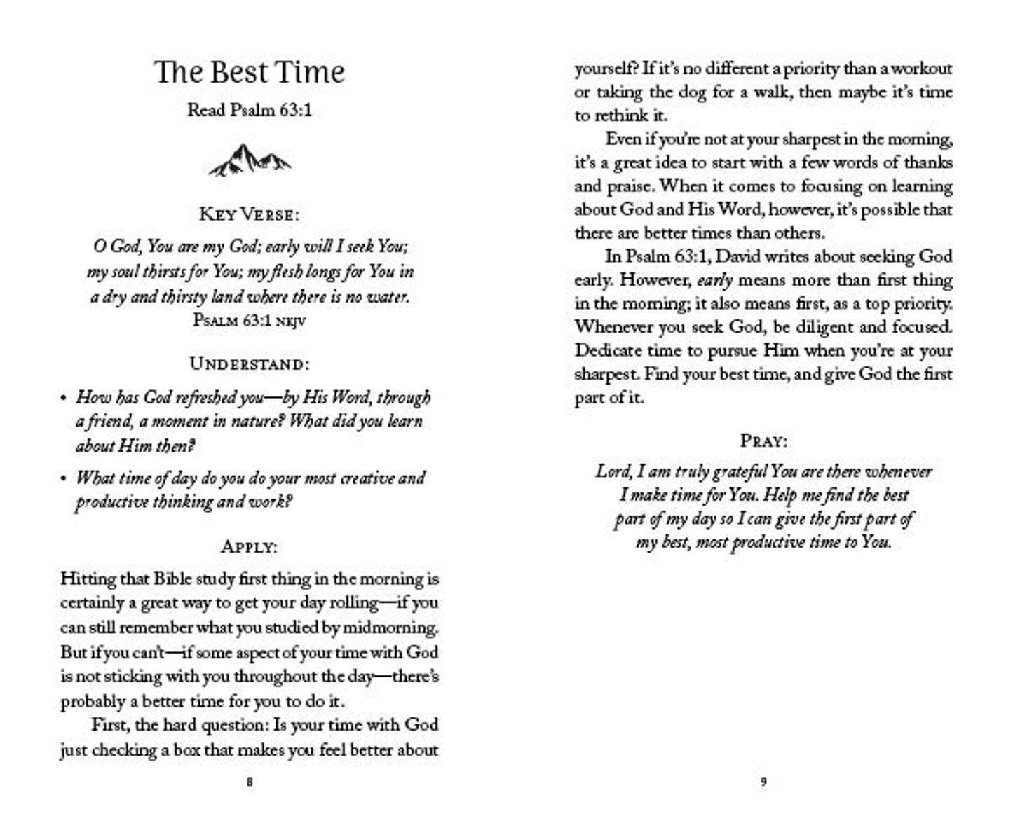 5 Minute Bible Study For Men Pursuing God