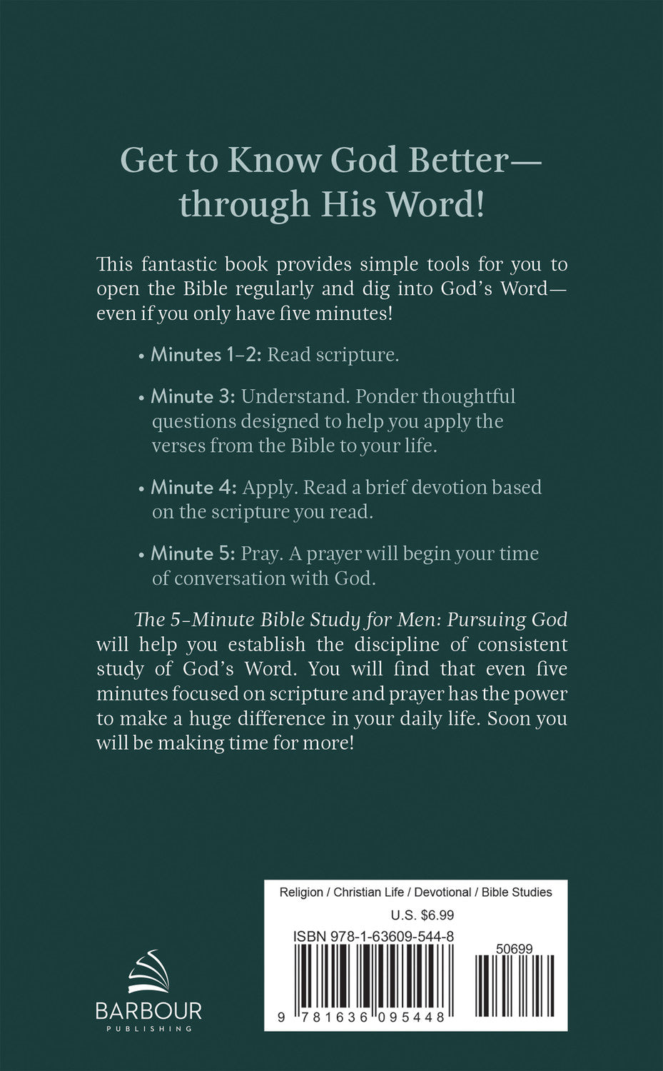 5 Minute Bible Study For Men Pursuing God