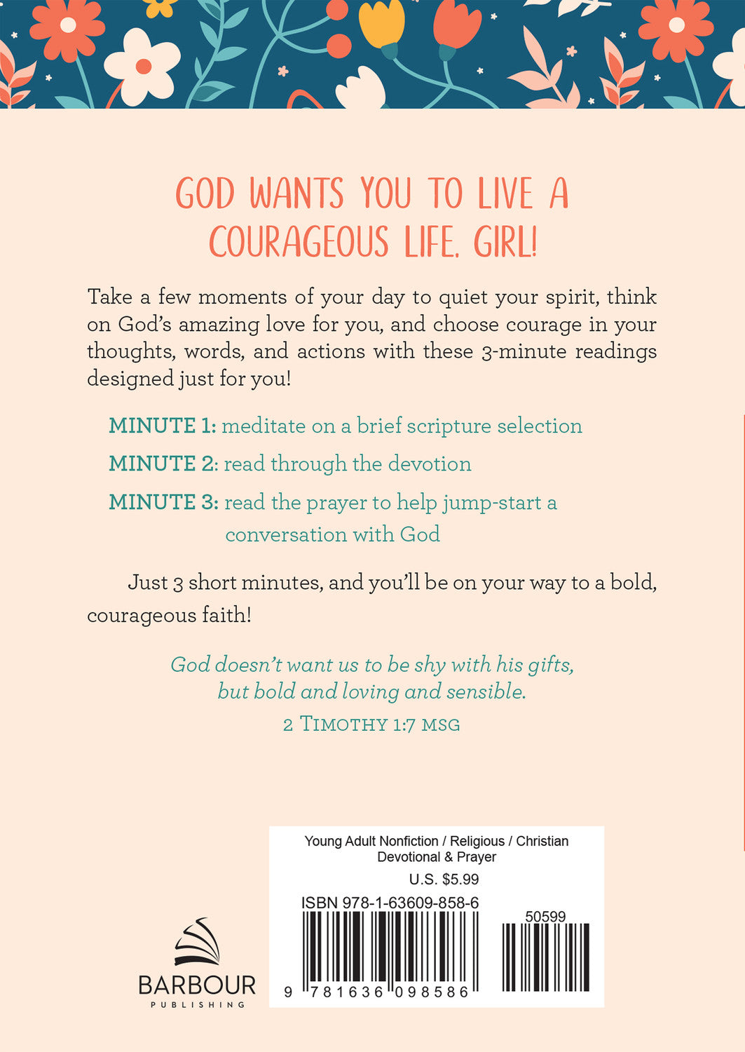 Choose Courage 3 Minute Devotional For Teen Girls
