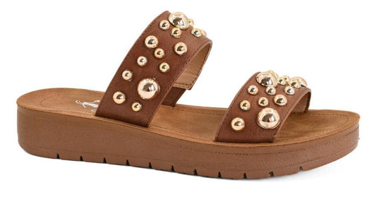 Cognac Bad Romance Sandals