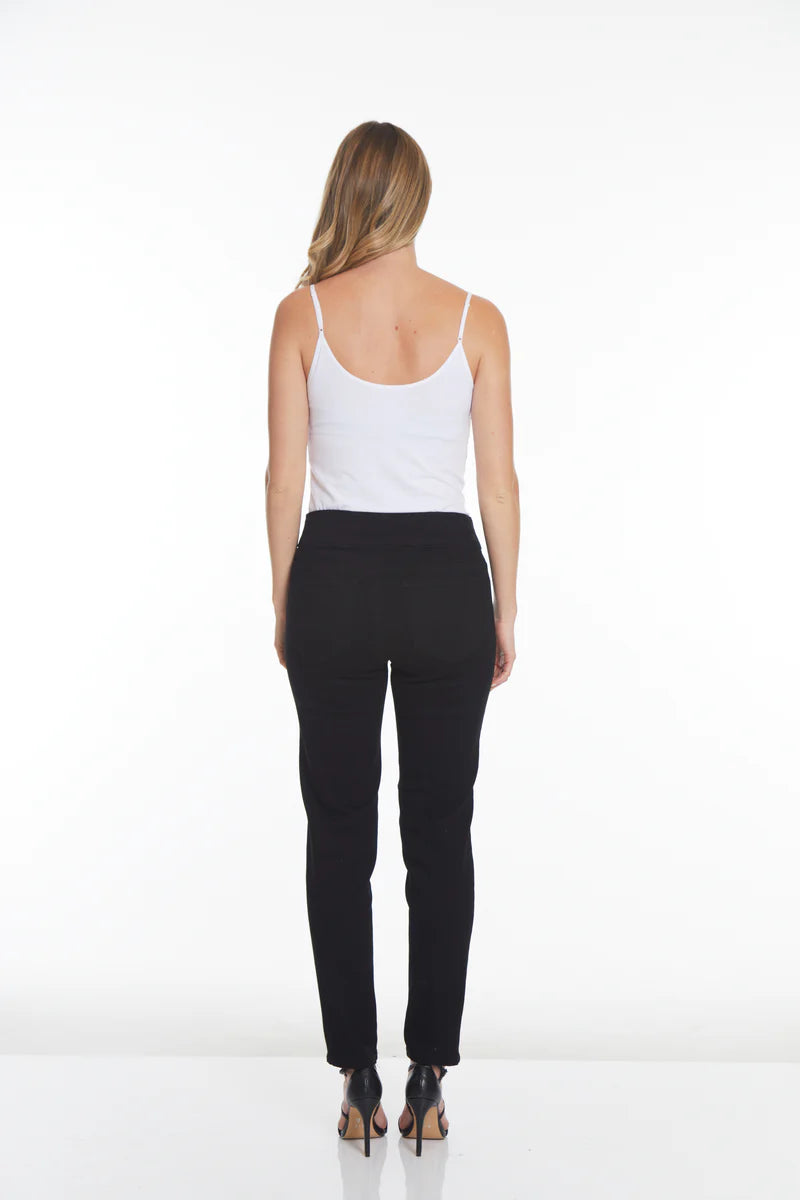 Black Denim Ankle Pants w/Real Pockets