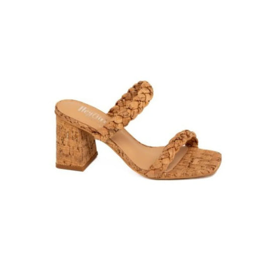French Kiss Glitter Cork Sandals