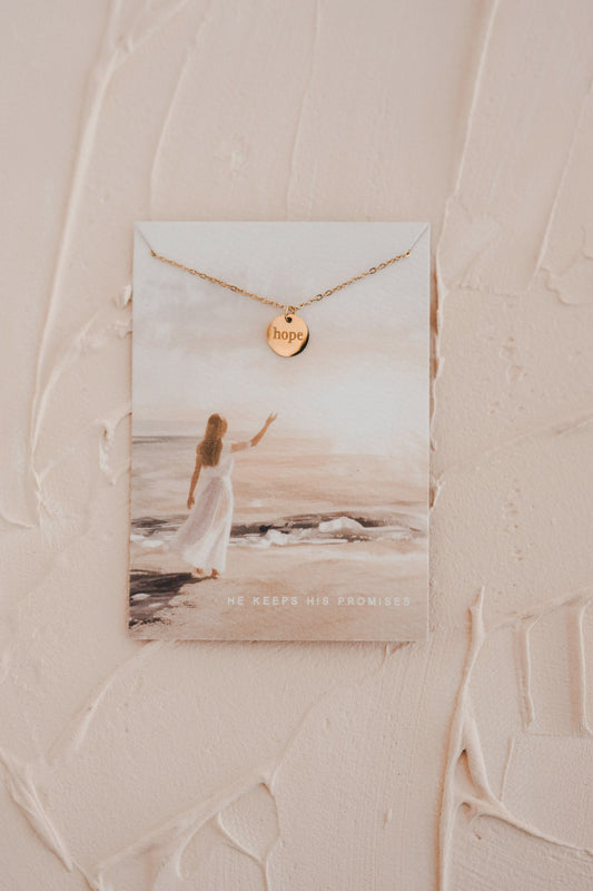 Hope Disc Necklace
