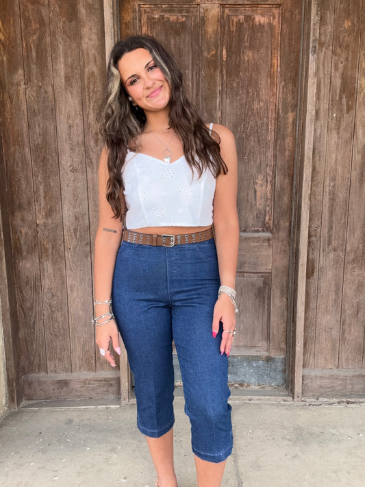 Denim Impressive Capri