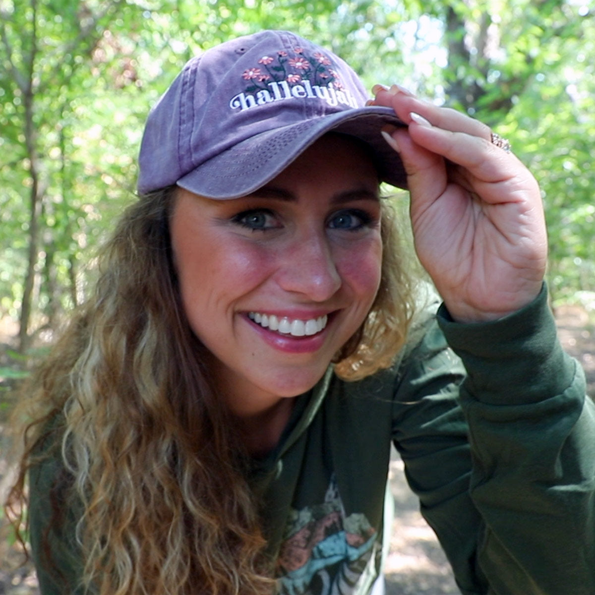 Hallelujah Floral Cap
