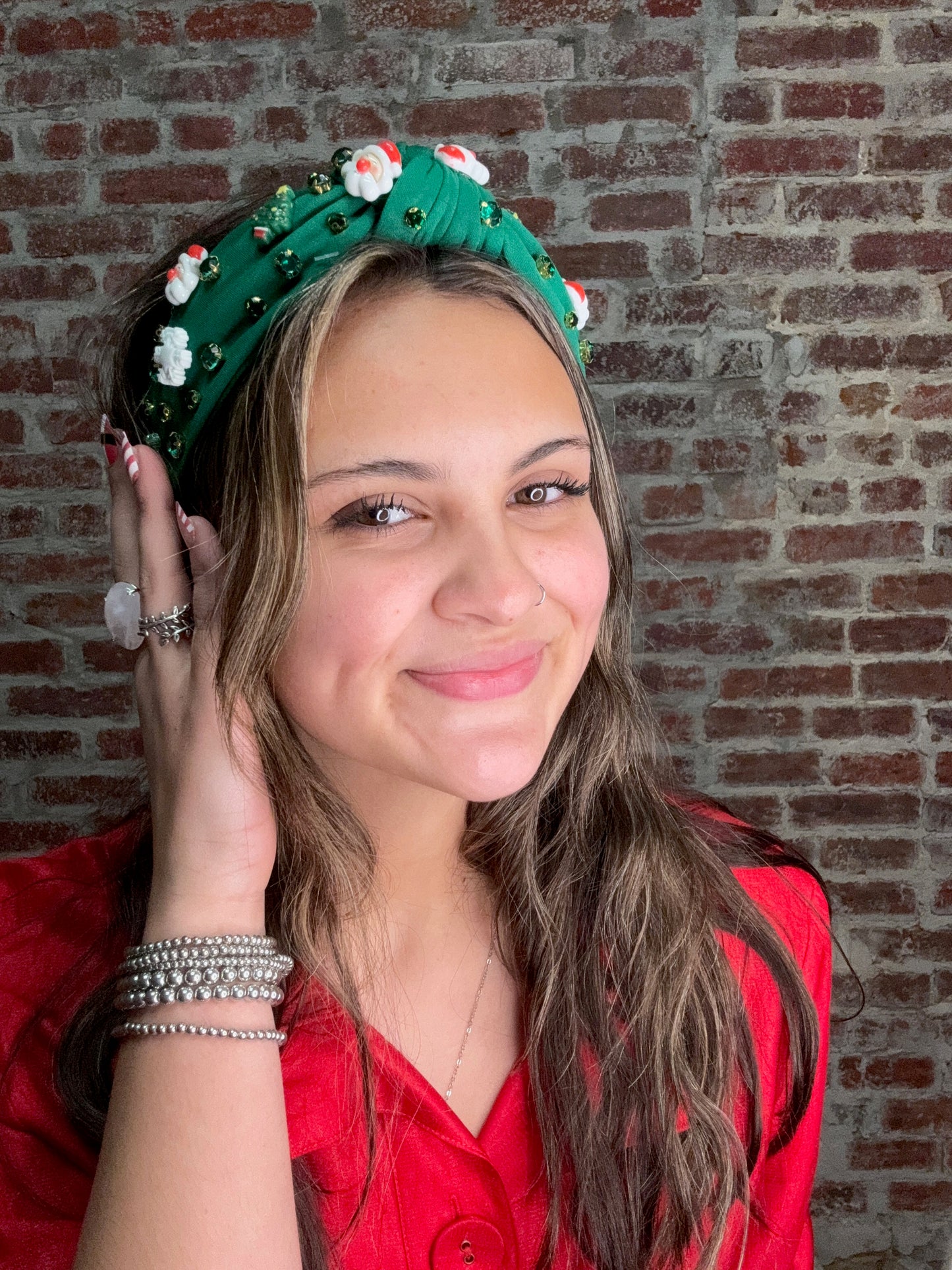 Santa Wonderland Green Headband