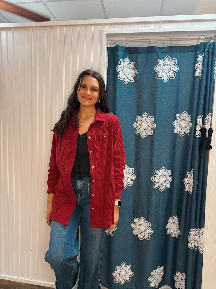 Red Corduroy Jacket