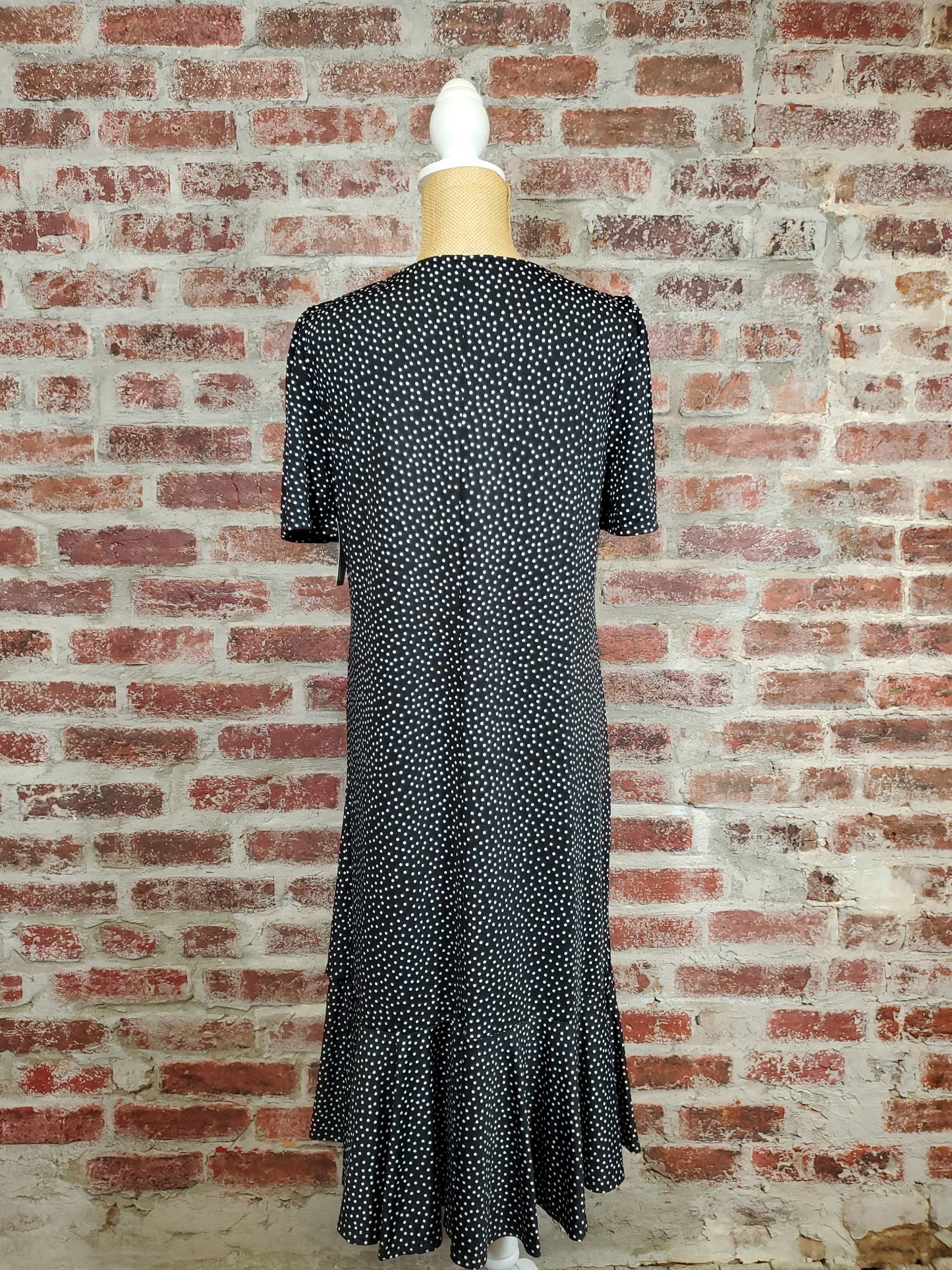 Sunday Grace Dot Dress B/W
