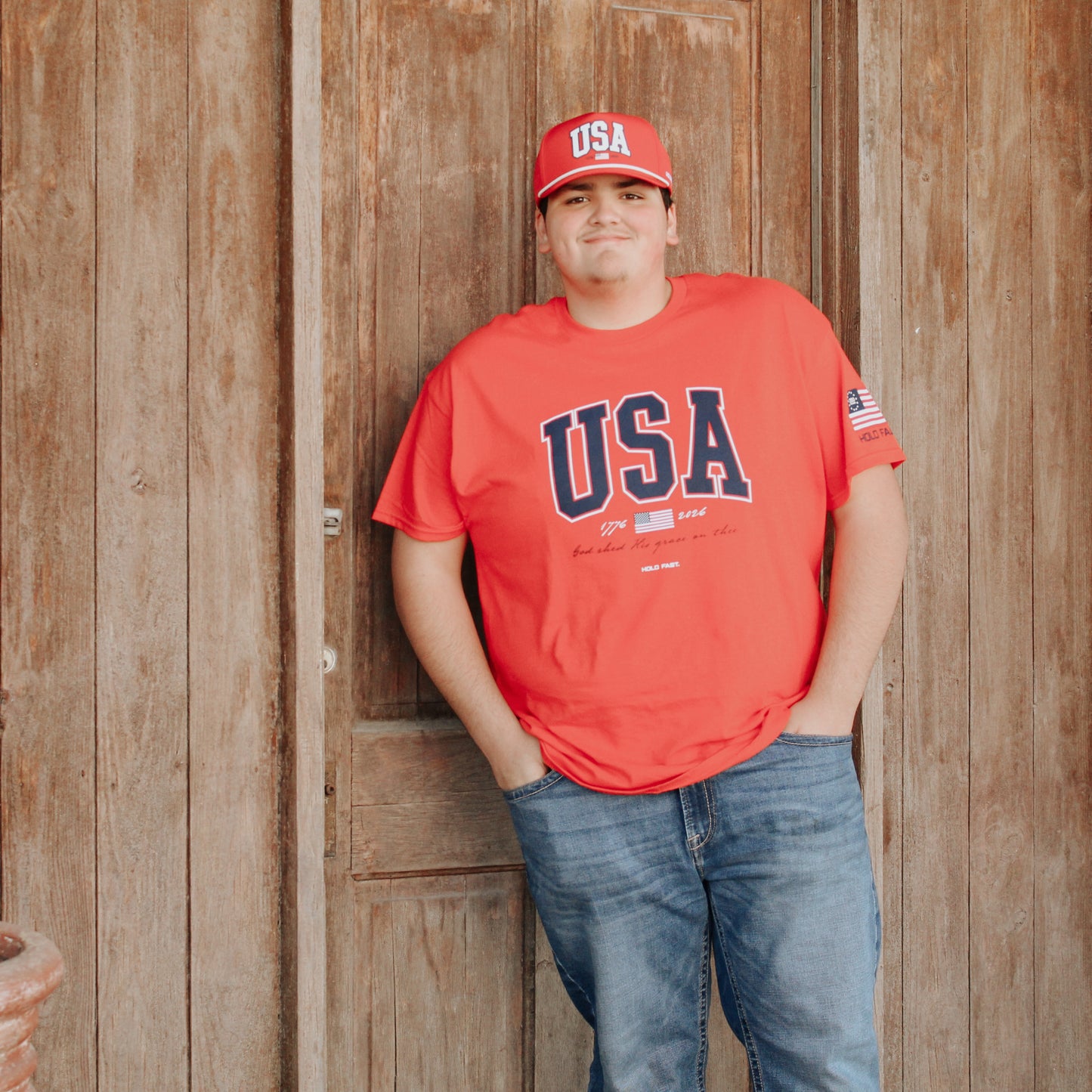 USA Strong Red T-Shirt