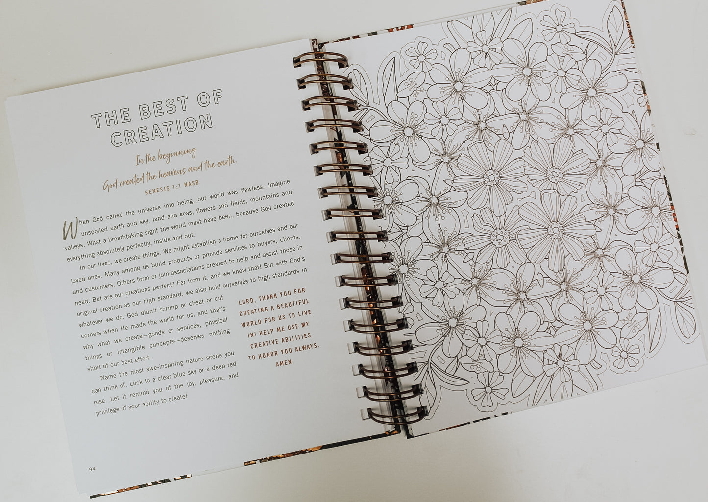 Set Your Mind on Things Above: Devotional Coloring Book