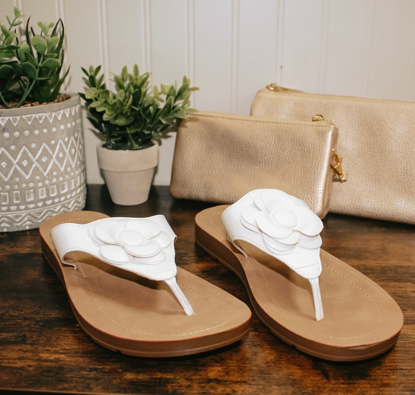 White So Delish Sandals
