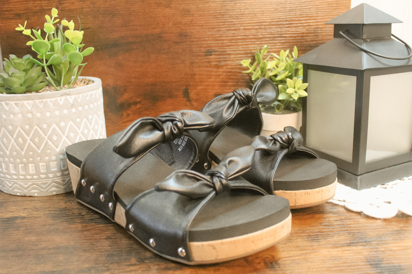 Sittin Pretty Black Sandal