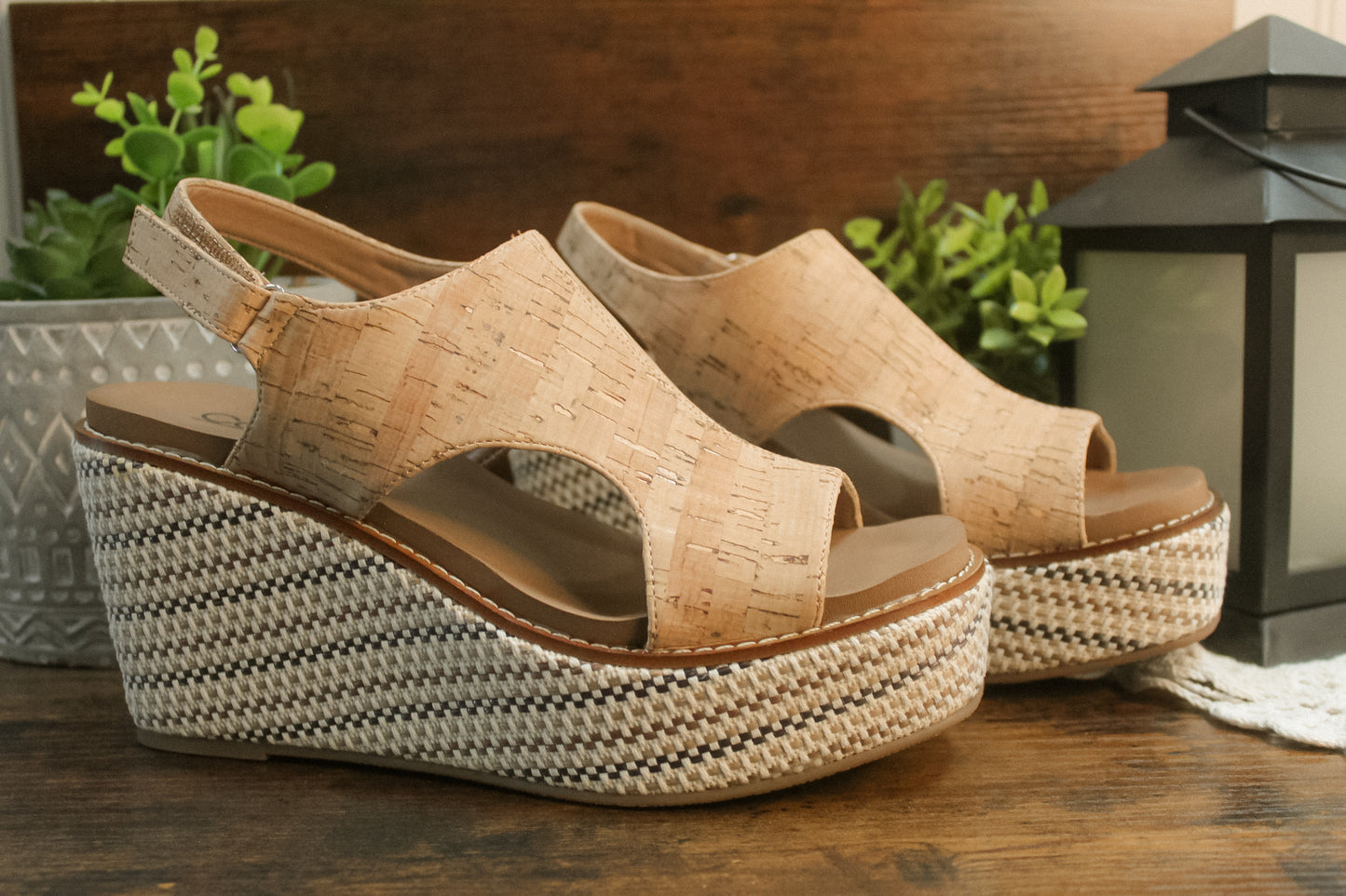 Freddie Cork Wedge Sandal
