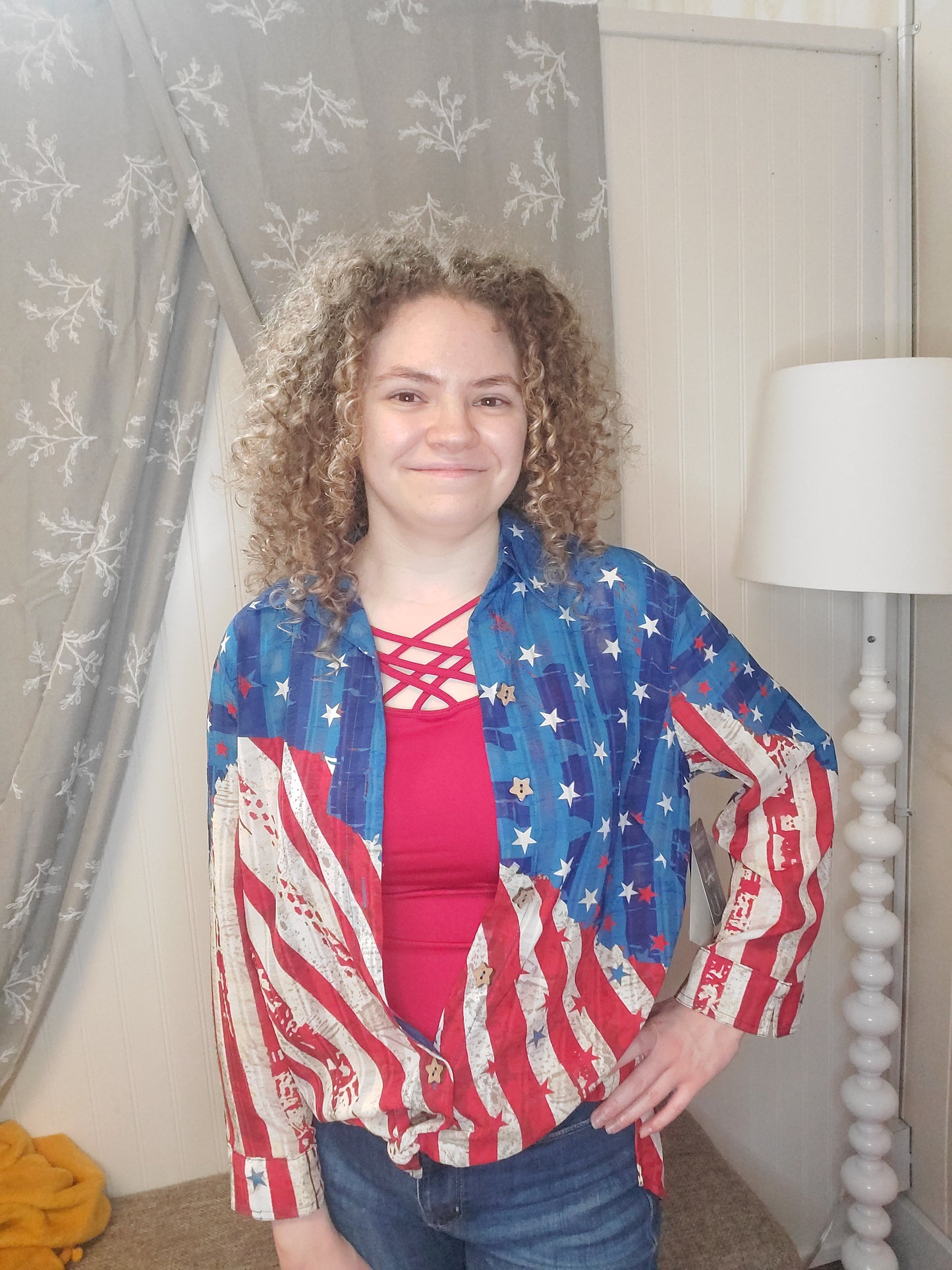 Stars & Stripes Patriotic Top
