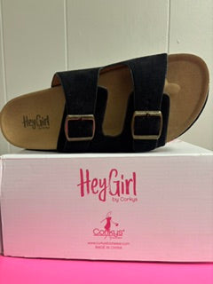 Corkys Black Wannabe Platform Sandal