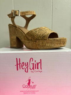 Glitter Cork Heel