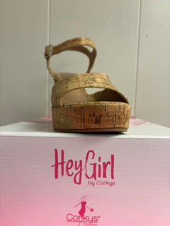 Glitter Cork Heel