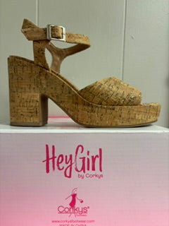 Glitter Cork Heel