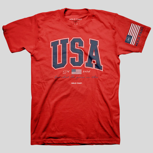 USA Strong Red T-Shirt