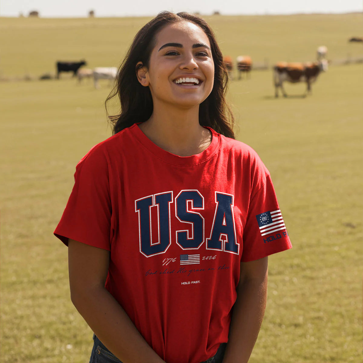 USA Strong Red T-Shirt