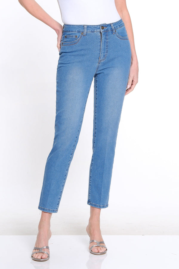 Indigo Straight Leg Ankle Jean Pant Plus Size