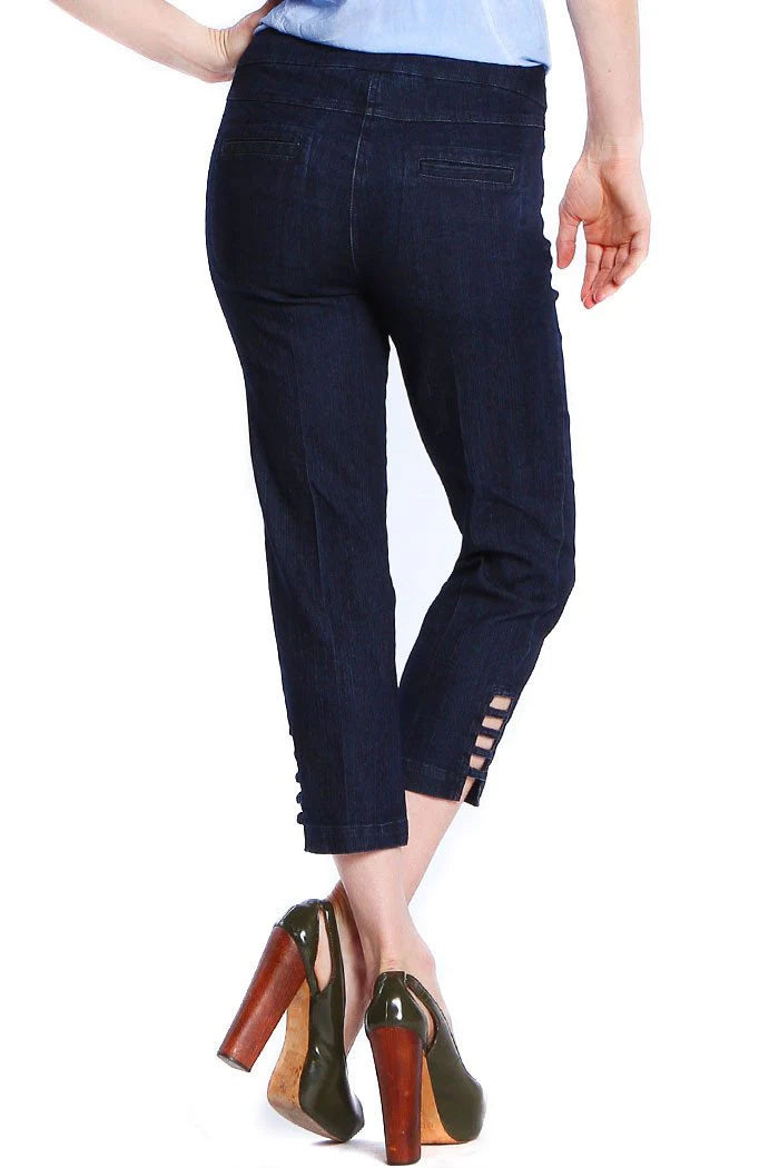 Denim Ladder Crop Pants