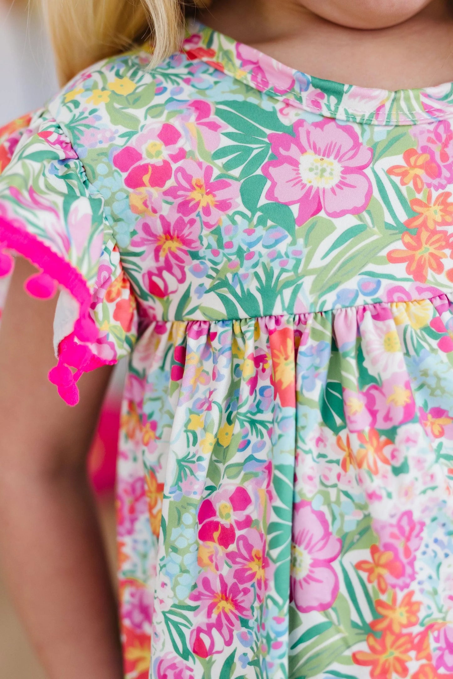 Preppy Petals Pom Dress