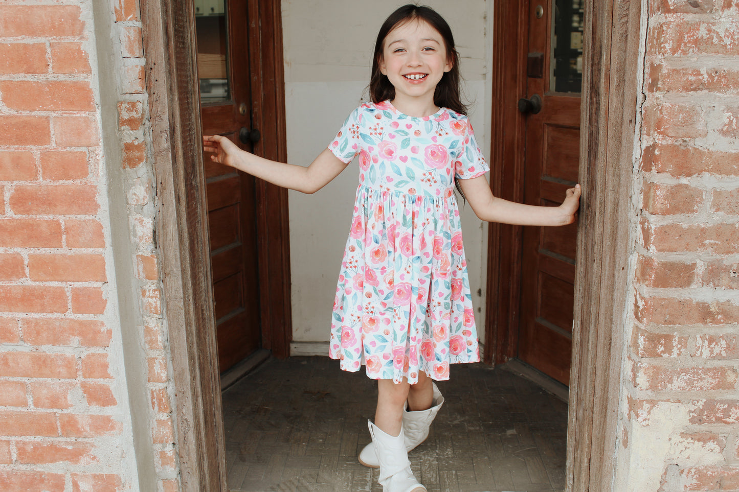 Rosettes S/S Pocket Twirl Dress
