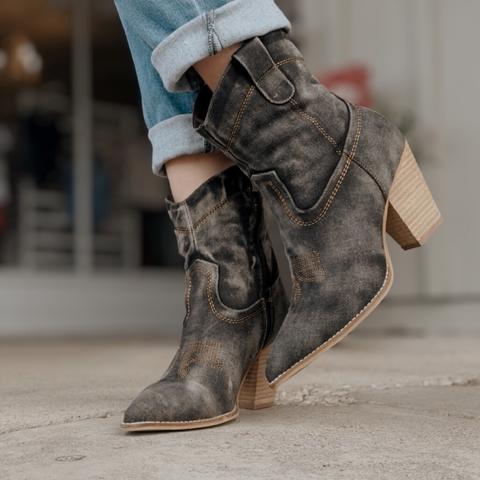 Dark Denim Friends in Low Places Boots