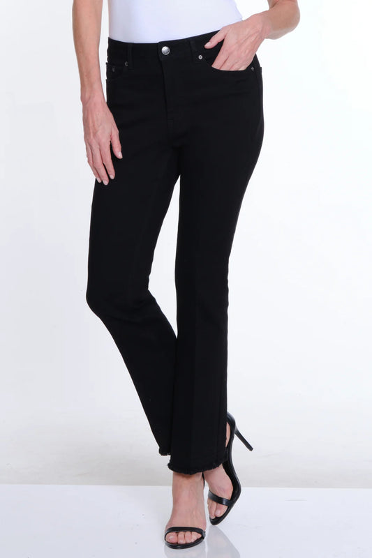 Black Contour Waist 5-Pocket Bootcut Jean