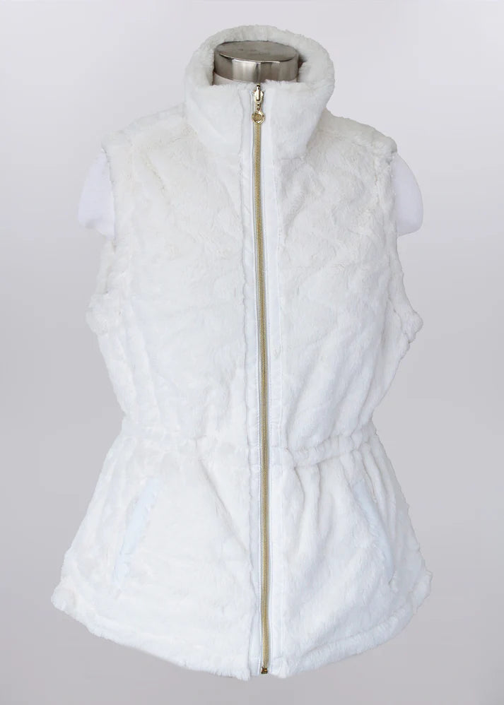 Cozy White Fleece Vest