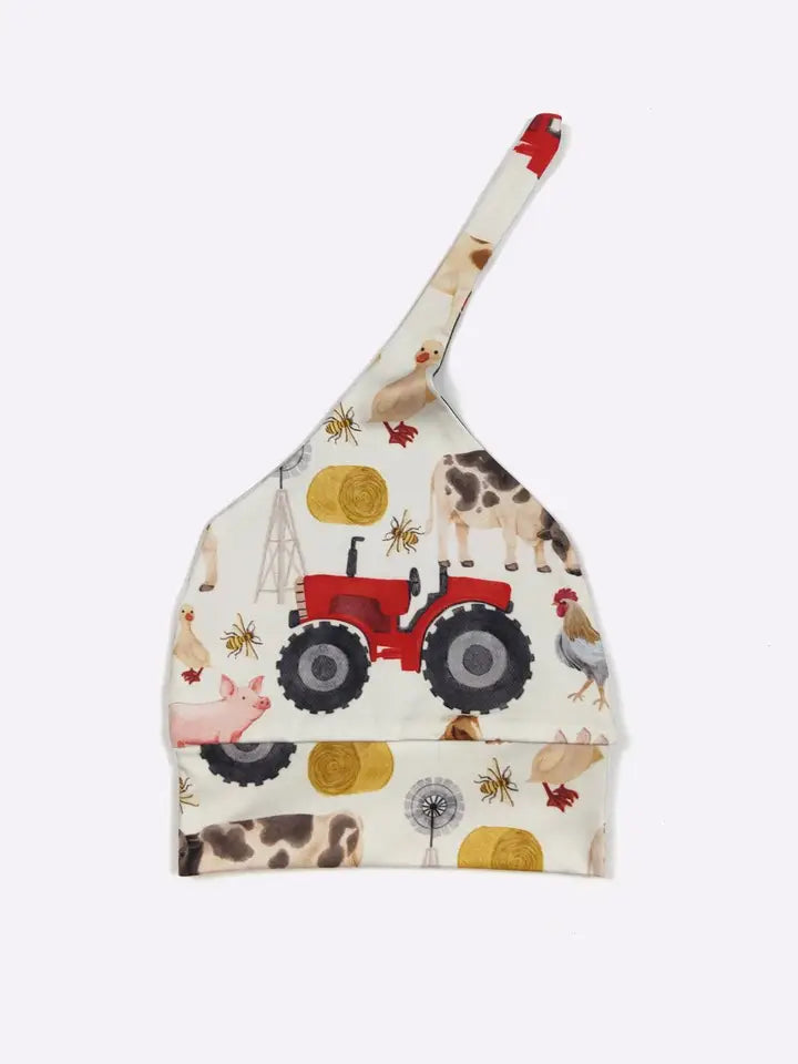 Red Farm Knotted Baby Gown