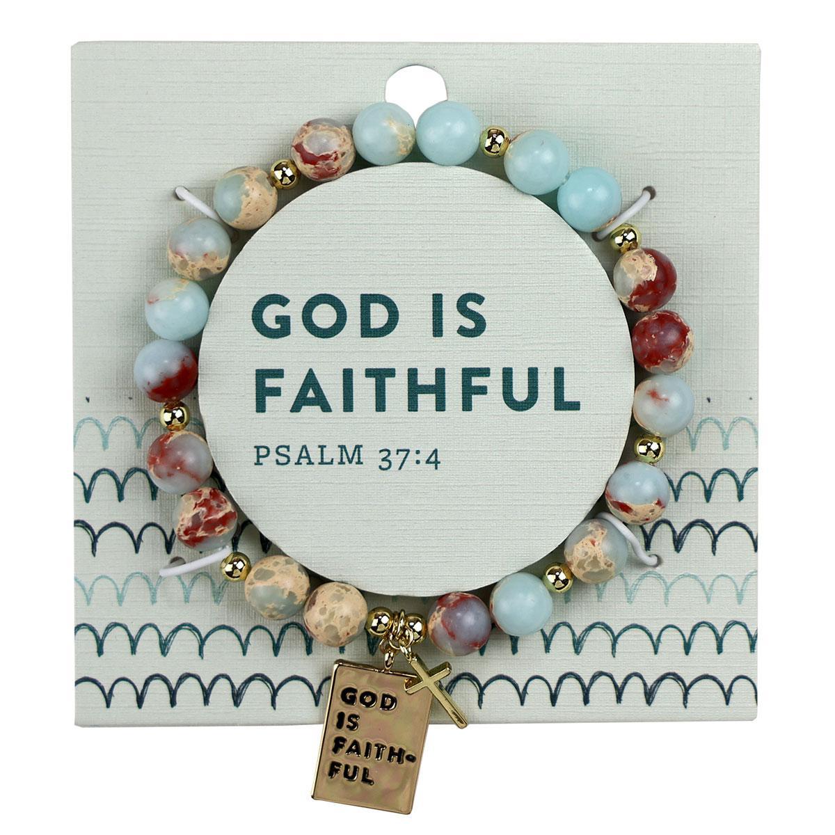 God is Faithful Keepsake Bracelet