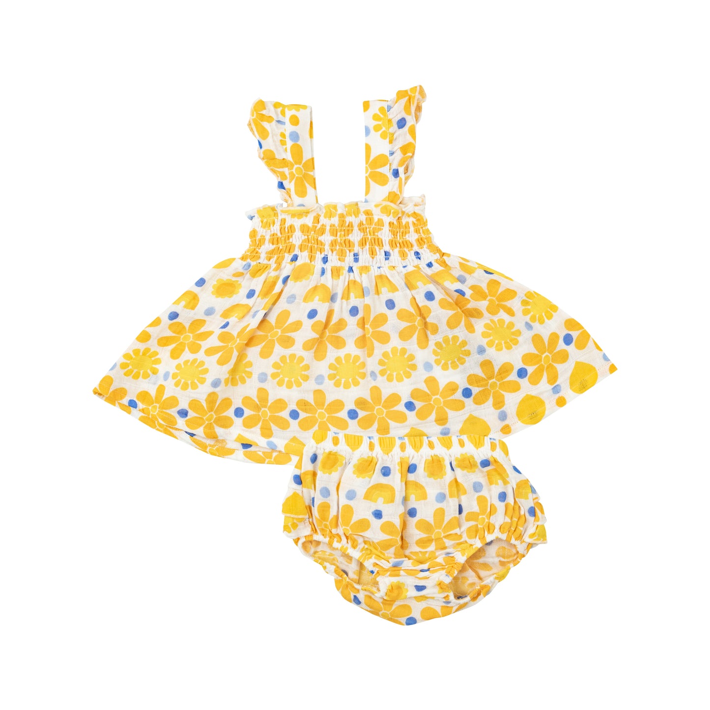 Sunny Lemon Ruffle Sundress